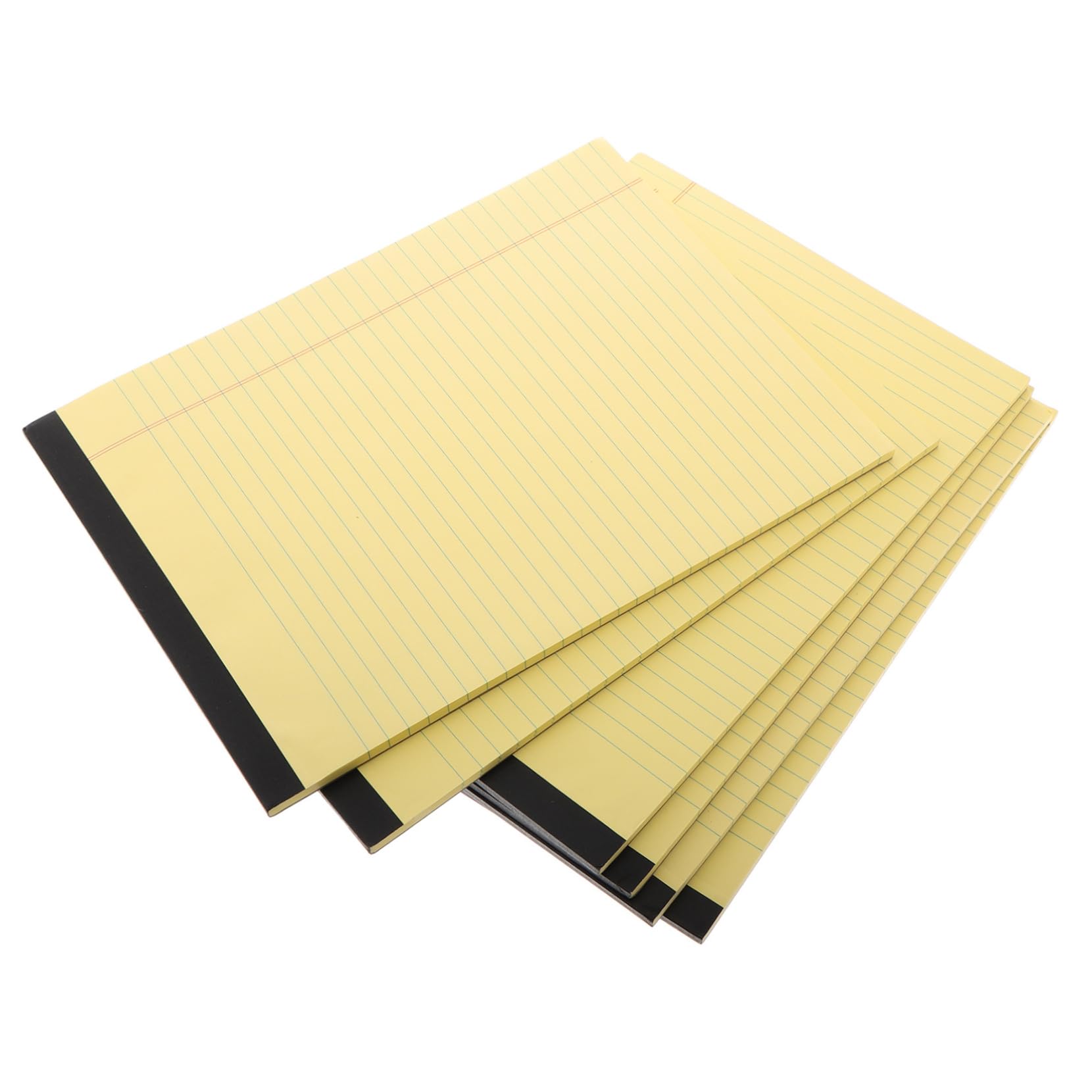 Blocco Appunti a Strappi A4 Giallo 6 Pezzi, Pagine Rigate | Layout a Sezioni, Carta Pasta di Legno, per Lavoro e Studio, Formato 214×295mm