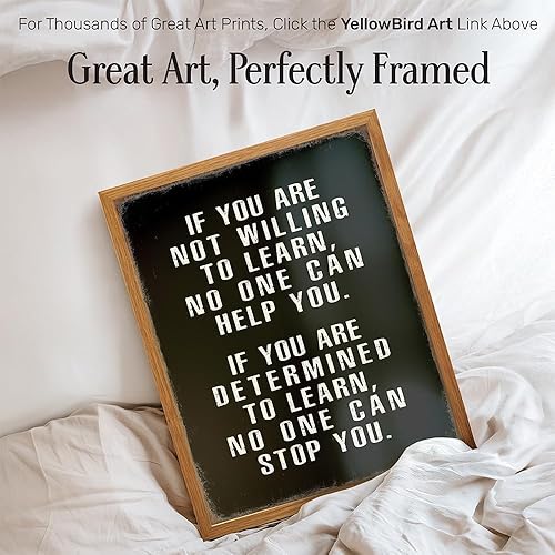 Vista 18 de Motivational Wall Art - Office Wall Art & Decor Motivational poster - Positive Quotes Wall Decor - Encouragement Gifts - Positive Sayings for Wall