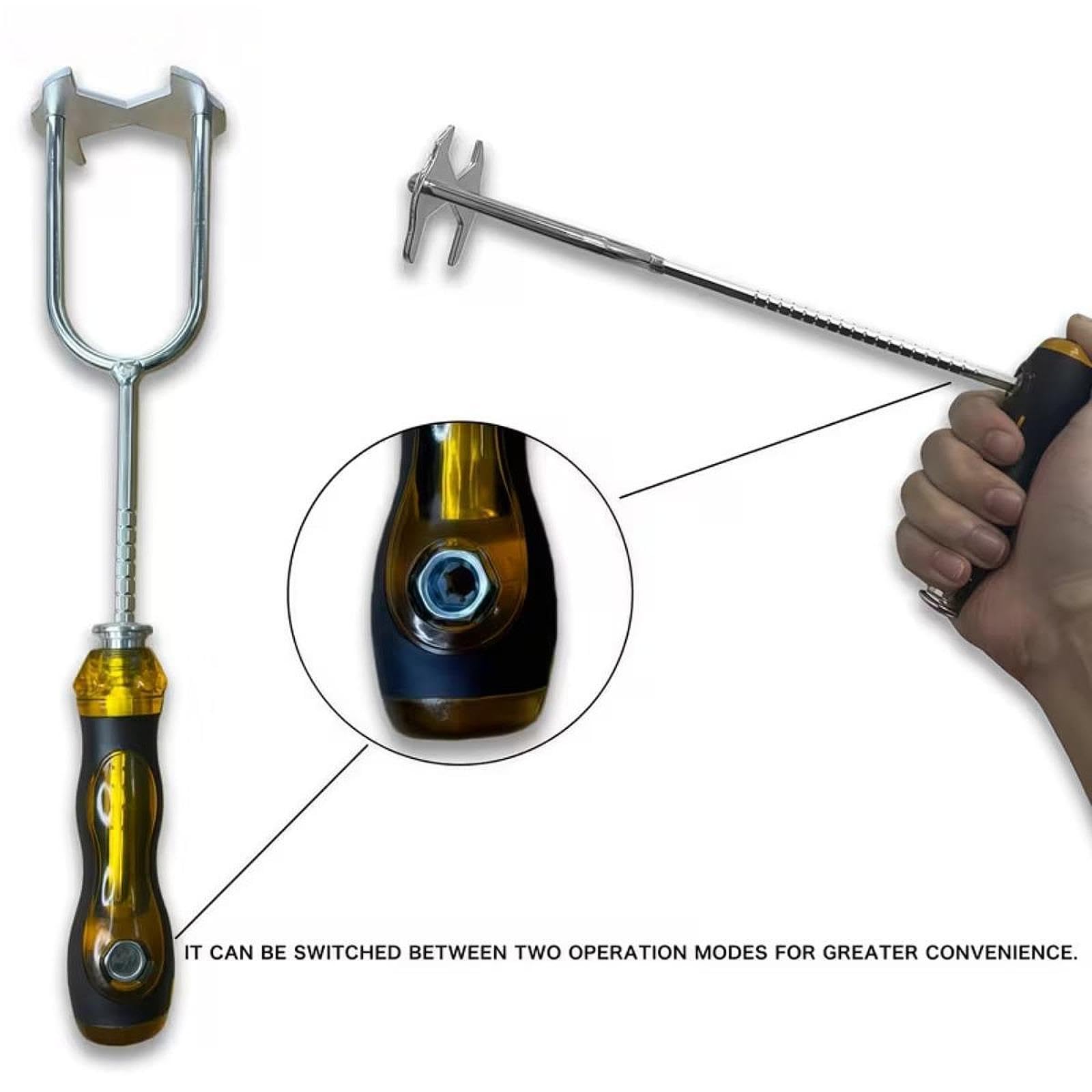 F Fityle Llave de fregadero, herramienta de fontanero, herramienta manual profesional, llave universal resistente para grifo debajo del fregadero, para