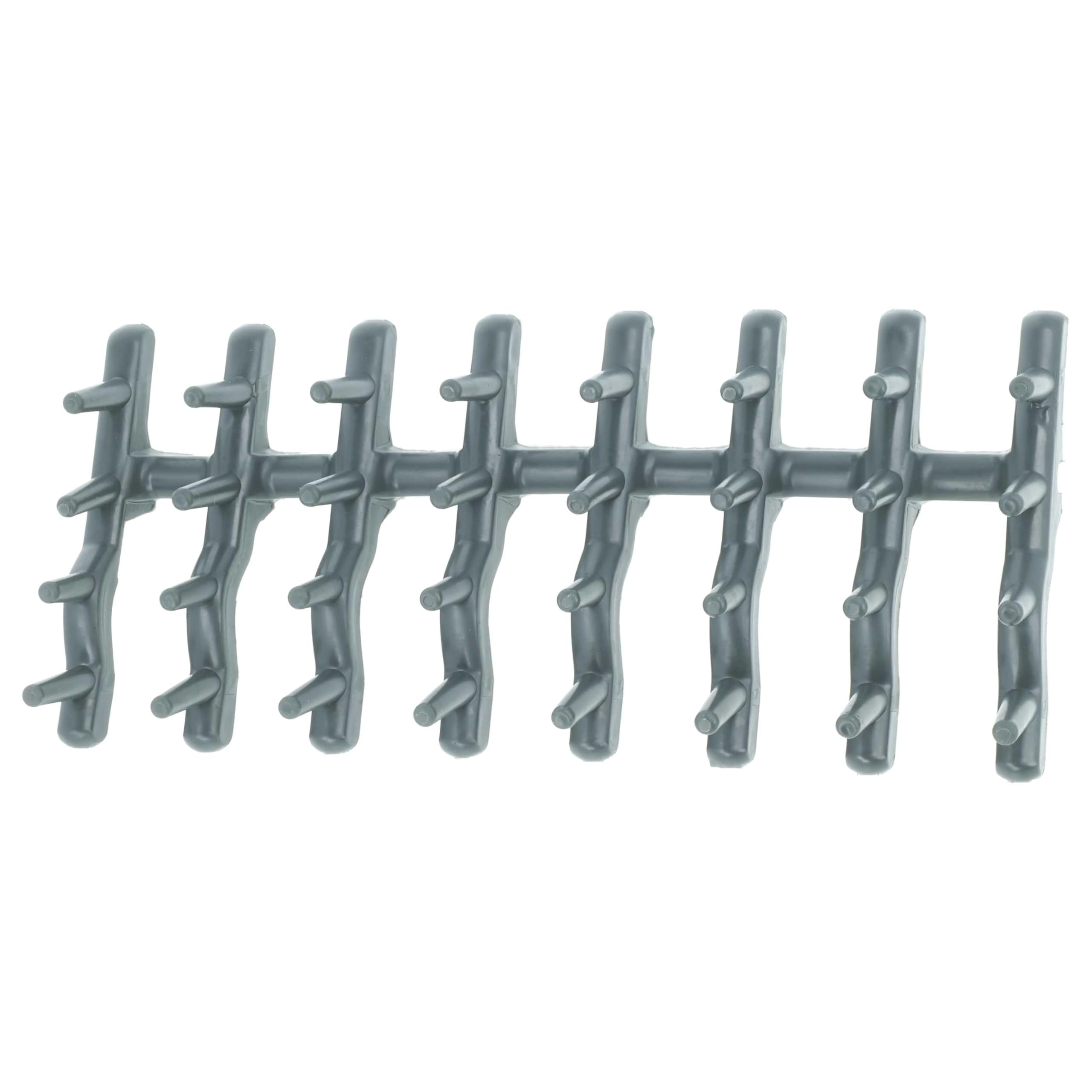 vhbw 4x módulo para cesta superior compatible con Faure FDT26022FA lavavajillas - caucho, gris oscuro