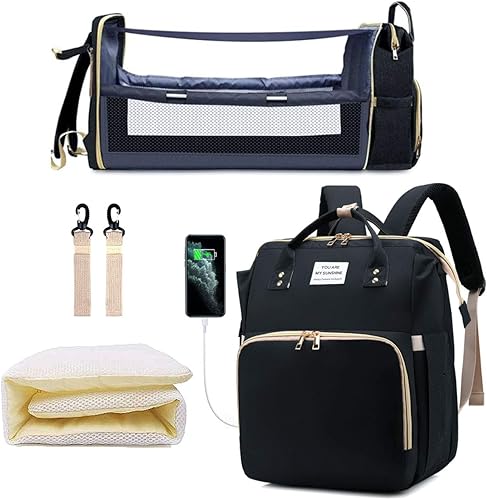 SALIFA Mochila para pañales con cambiador, Negro -, Simplicidad disponible en Yaxa Colombia