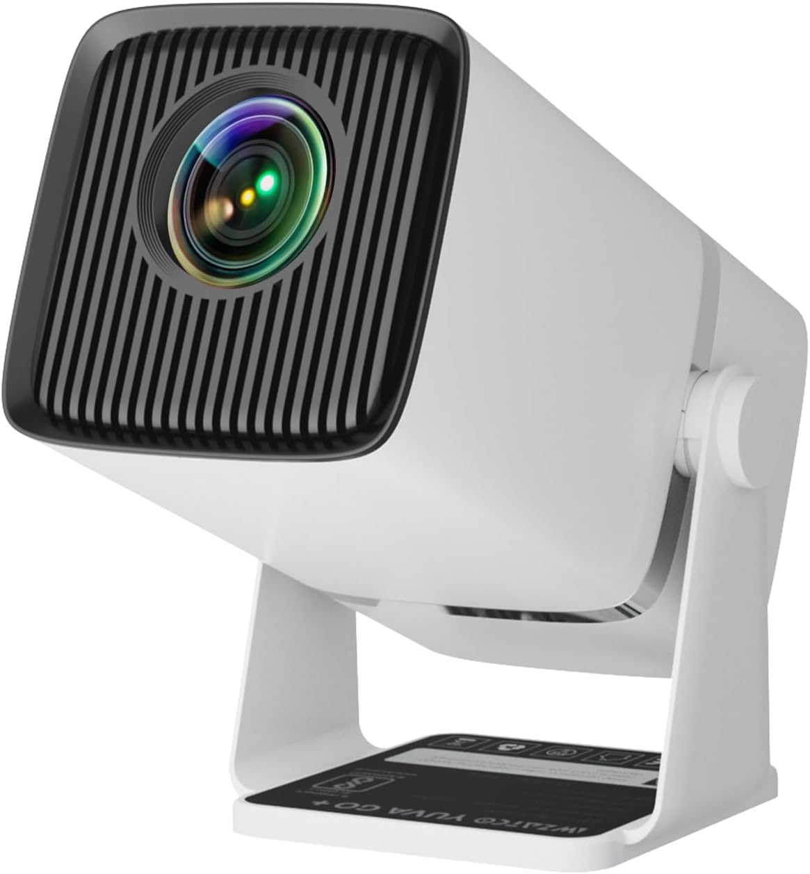 - WZATCO Yuva Go Plus, 1080P Native Projector, Android 13.0 Smart Home, Rotatable, Auto & 4D Keystone, 9000 Lumens, WiFi-6 & BT, Screen Mirroring, ARC, Room Portable Cinema, White