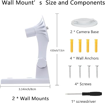 2 Pack Camera Wall Mount Compatible with Reolink E1/E1 Pro Camera