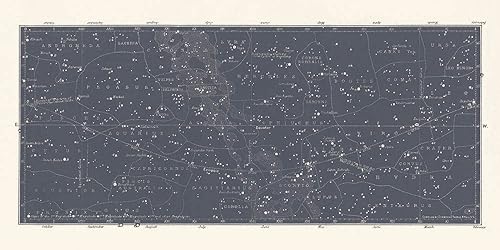 Miniatura 6 de Arte de pared azul grande mapa de constelación para oficina en casa, dormitorio, decoración moderna del hogar, astronomía celestial, mapa de