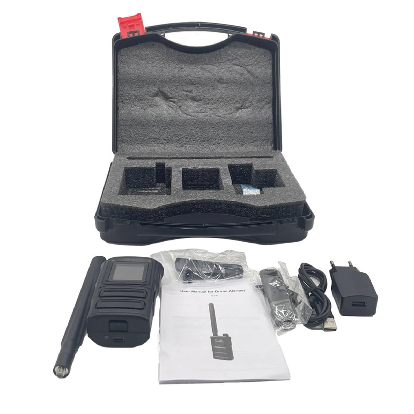 1Set allarme rilevatore UAV portatile Scansione frequenza 0-6GHz