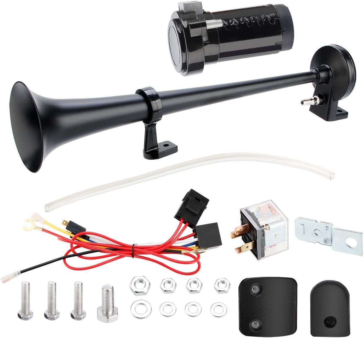 Big Autoparts 12V/24V Single Trumpet Air Horn Single