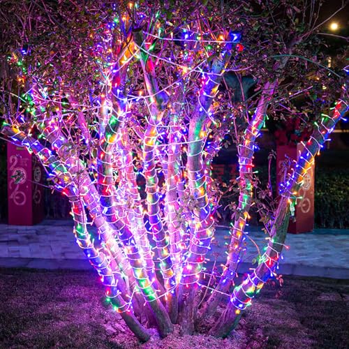 XmasBokeh Mains Powered Fairy Lights 20m 200 LED Multicolor String Lights with Timer Memory 8 Modes Plug in Indoor Outdoor Decor for Christmas Tree Garden - Image 2