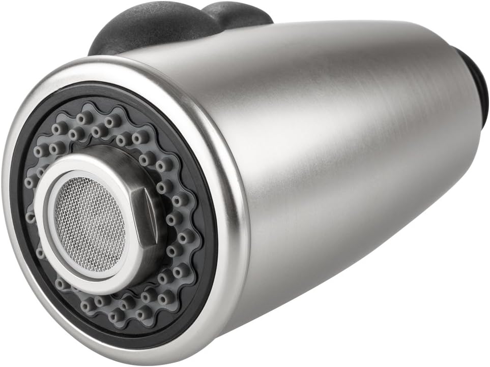 Dura Faucet DF-RK821-SN RV Pull-Down Kitchen Faucet Sprayer Head Replacement for Models DF-PK350 and DF-PK160 (Brushed Satin Nickel)