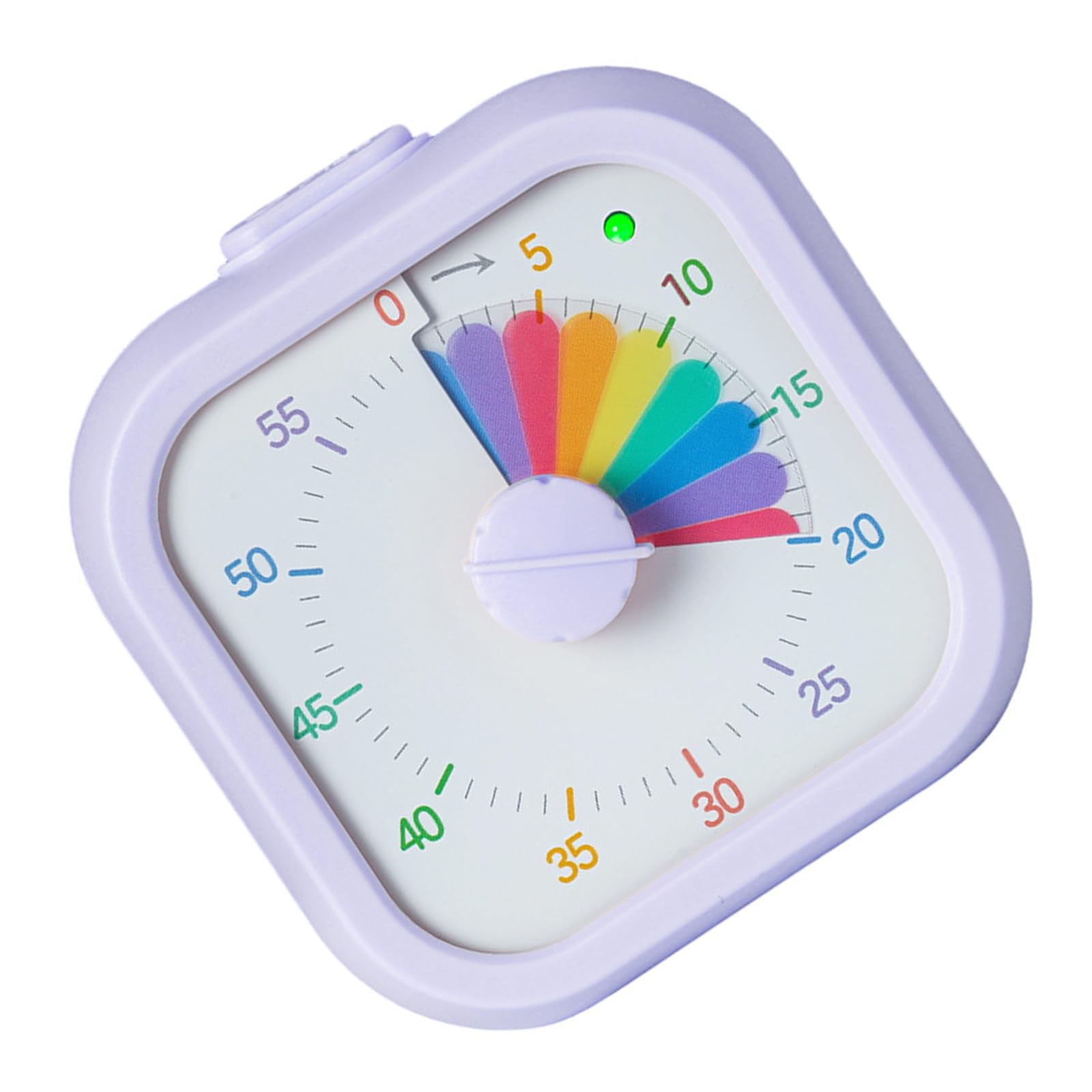 Kaeltsyn Purple 60 Minutes Visual Timer Visualization Kitchen Cooking Timer Kitchen Cooking Discipline Countdown Square Quiet Clock Clock For Children