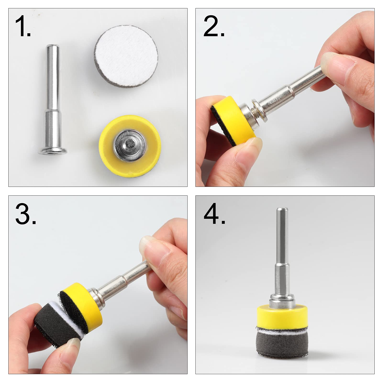 UPWOOD Lot De 2 Patins De Ponçage Auto-agrippants De 12,7 Cm