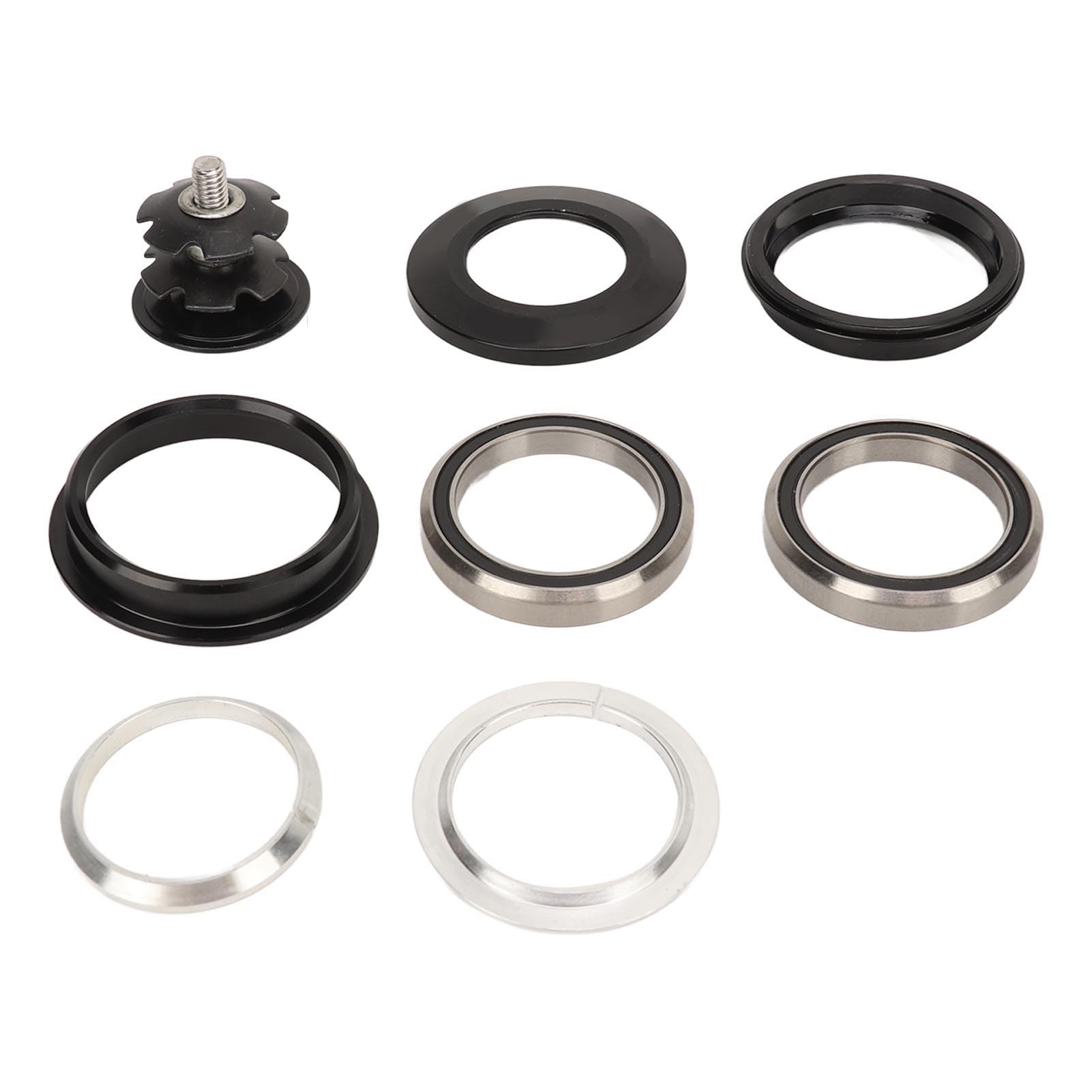 Yuecoom Bike Headset 44mm Aluminium Alloy Sealing Bearing Straight Steerer Fork Recessed Bike Parts Road Bike