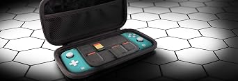 Nyko Elite Shell Case Hard Shell Protective Case for Nintendo Switch Lite - Shock Proof - Protect Against Drops - 8 Storage Slots - Accessory Pouch