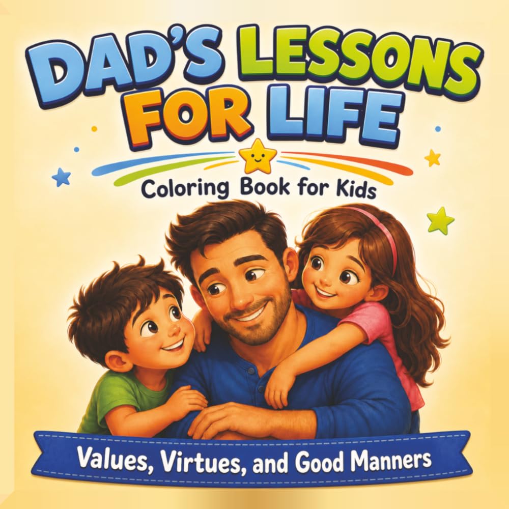 Dad's Lessons For Life: Coloring Book for Kids