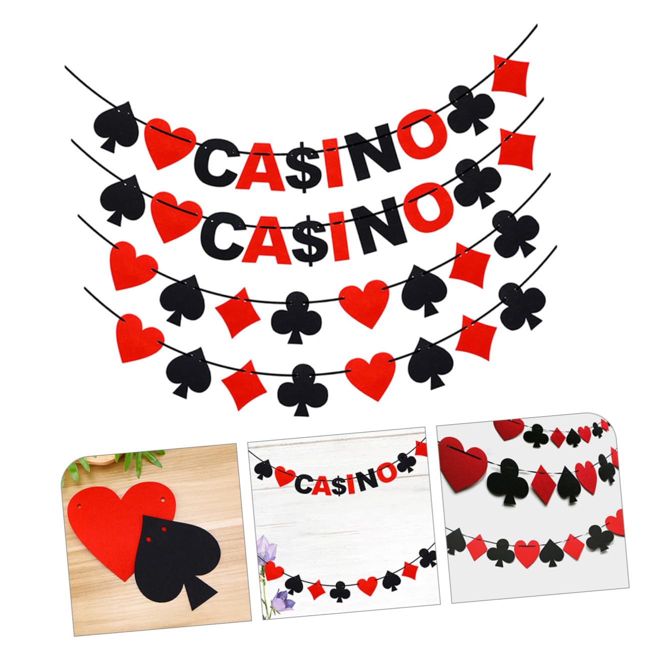 Cabilock 4 Set Scultura Del Mascherata Decorazioni Di Carta Appese Striscione Di Buon Compleanno Sfondo Per La Festa Coriandoli Decorazioni Sospese Per La Festa Provato 4 Pezzi * 4