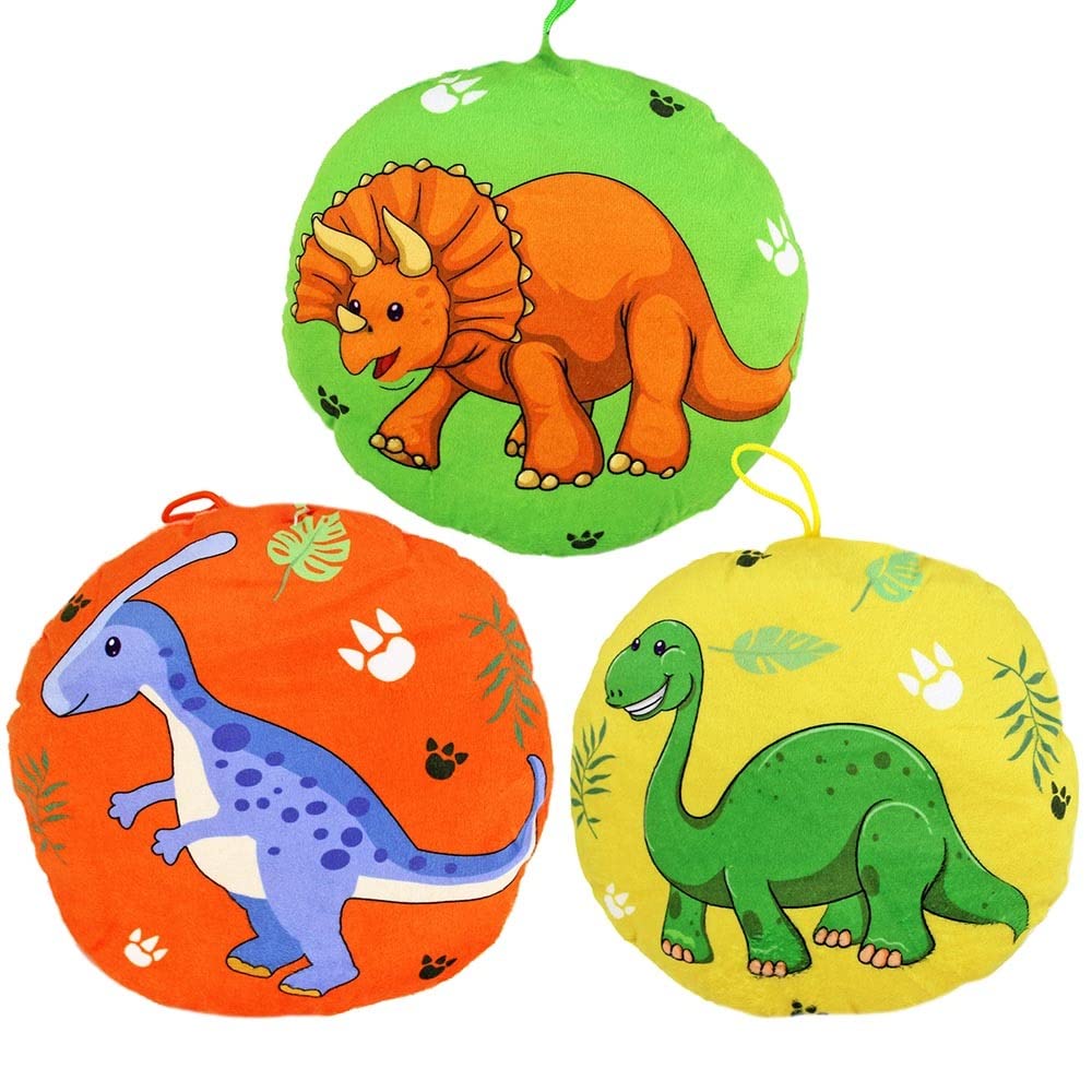 BEMIRO Dino Kissen aus Plüsch ca. 20 cm Dinosaurier Kissen Dekokissen