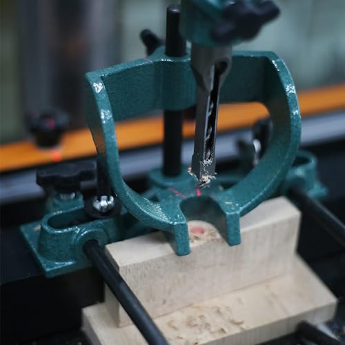 Miniatura 7 de Accesorio de mortaja para prensa de taladro, juego de cinceles de agujero cuadrado de 4 modelos, herramientas de mortaja y espiga, kit de accesorios