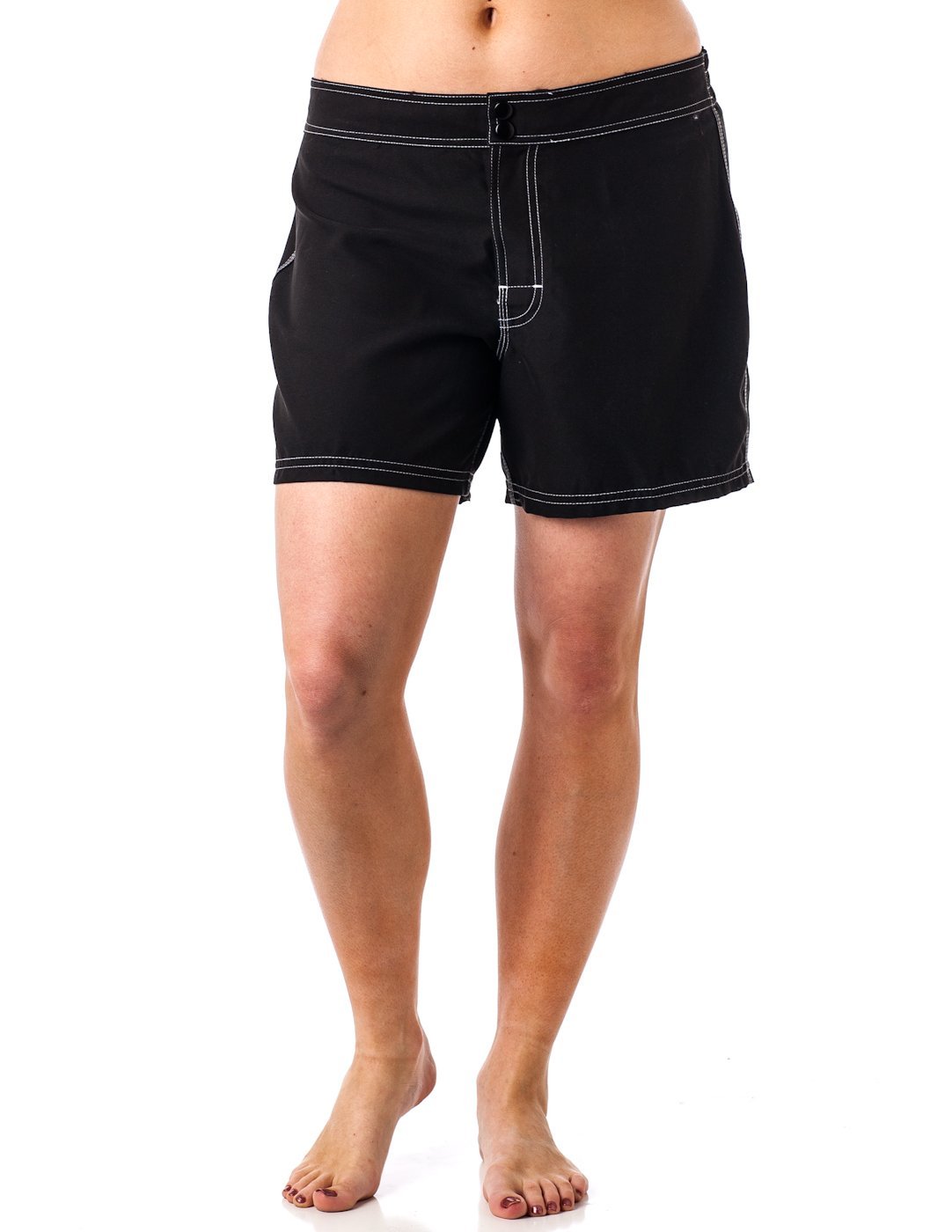 Beach Rays Womens Elastic Waist Swim Shorts