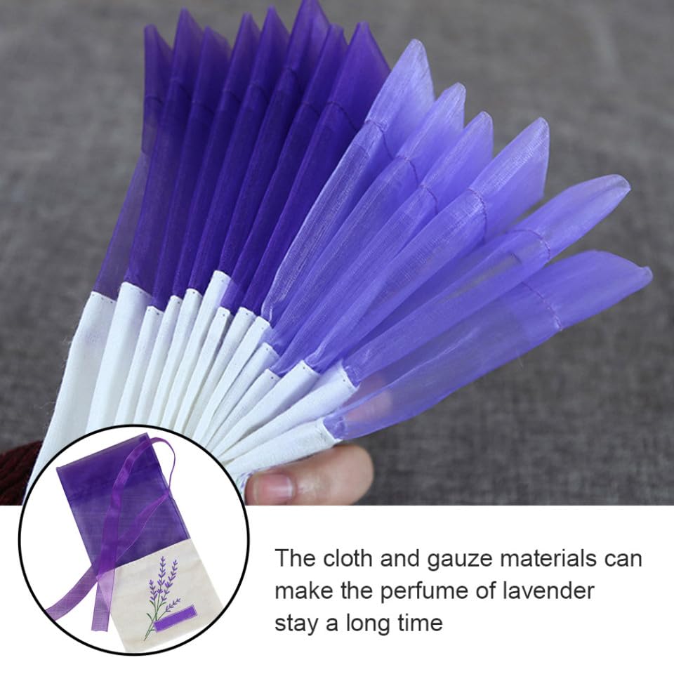 Bolsas de Sachet de Lavanda 15 pcs Color Púrpura de Algodón miniatura 3