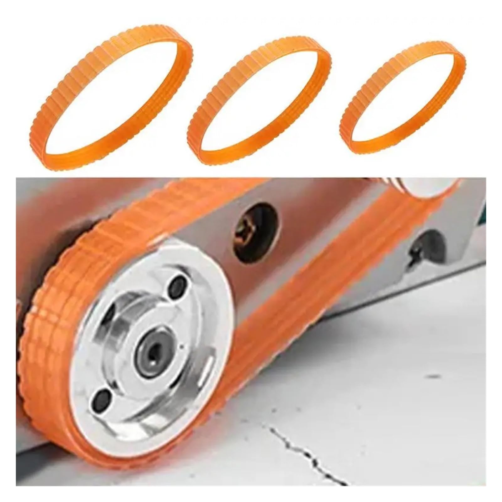 Pas napędowy do strugarki elektrycznej Pasek prowadzący do samolotu przenośnego do paska do strugarki elektrycznej do obróbki drewna F20 1900B(żółty 238 MM)