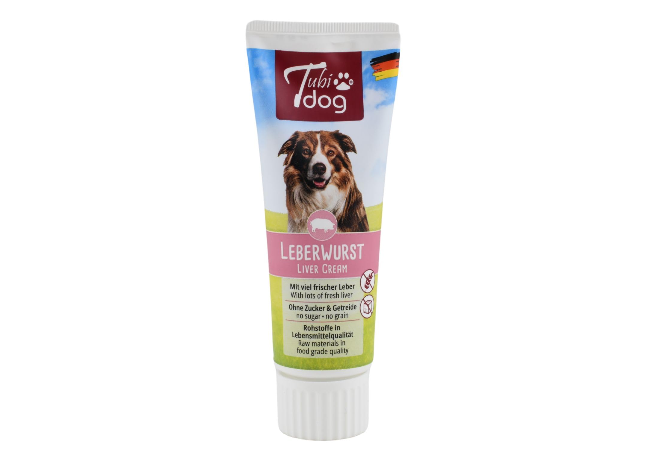 Tubi dog Delikatess Lot de 12 saucisses de foie - 12 x 75 g - Aliments complémentaires pour chiens - Sans sucre