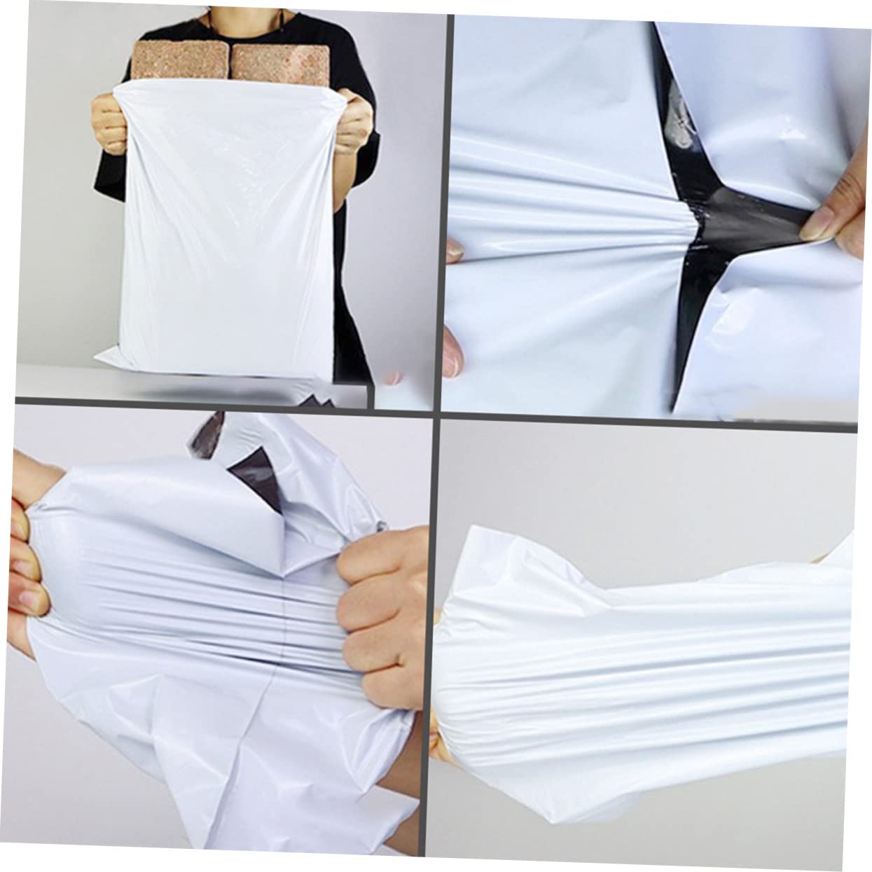 Auto-adhésives en Plastique Pochettes D’expédition Étanches 100 Pièces
