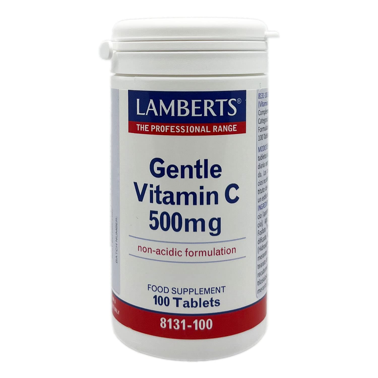 Lamberts Gentle Vitamin C 500mg Tablets 100 Count