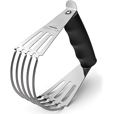 Last Confection Pastry Blender Dough Cutter - Soft Grip Handle & Stainless Steel Blades - Professional Flour Mixer for Pasta, Pie Crust and Cake