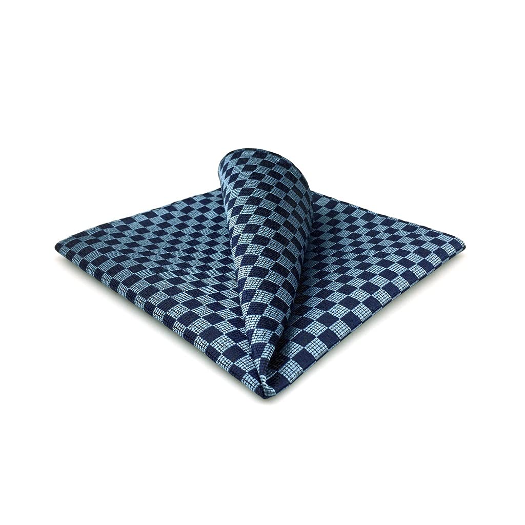 Fazzoletto da Taschino da Uomo, Fazzoletto da Taschino in Seta, Fazzoletto da Festa, Moda Classica (Colore: Nero-Soul Eater1, Dimensioni: 32x32 cm) (Nero Soul Eater1)