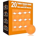 meizhouer 3 Star Orange Ping Pong Balls: 40mm ABS Plastic - 20 Pack High Bounce & Durable Table Tennis Balls for Coaches/Clubs/Schools - Indoor/Outdoor Practice & Match Play
