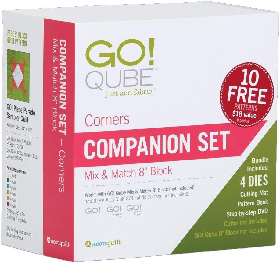 Accuquilt GO! Qube 8" Companion Set-Corners