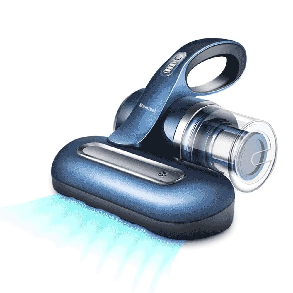 Mamibot Bed Vacuum Mattress Cleaner，Cordless Handheld Vacuum with HEPA Filter &253.7nm UV-C Light ，8000 Flapping Times/min for Bed, Sofa, Light Weight UVLITE200