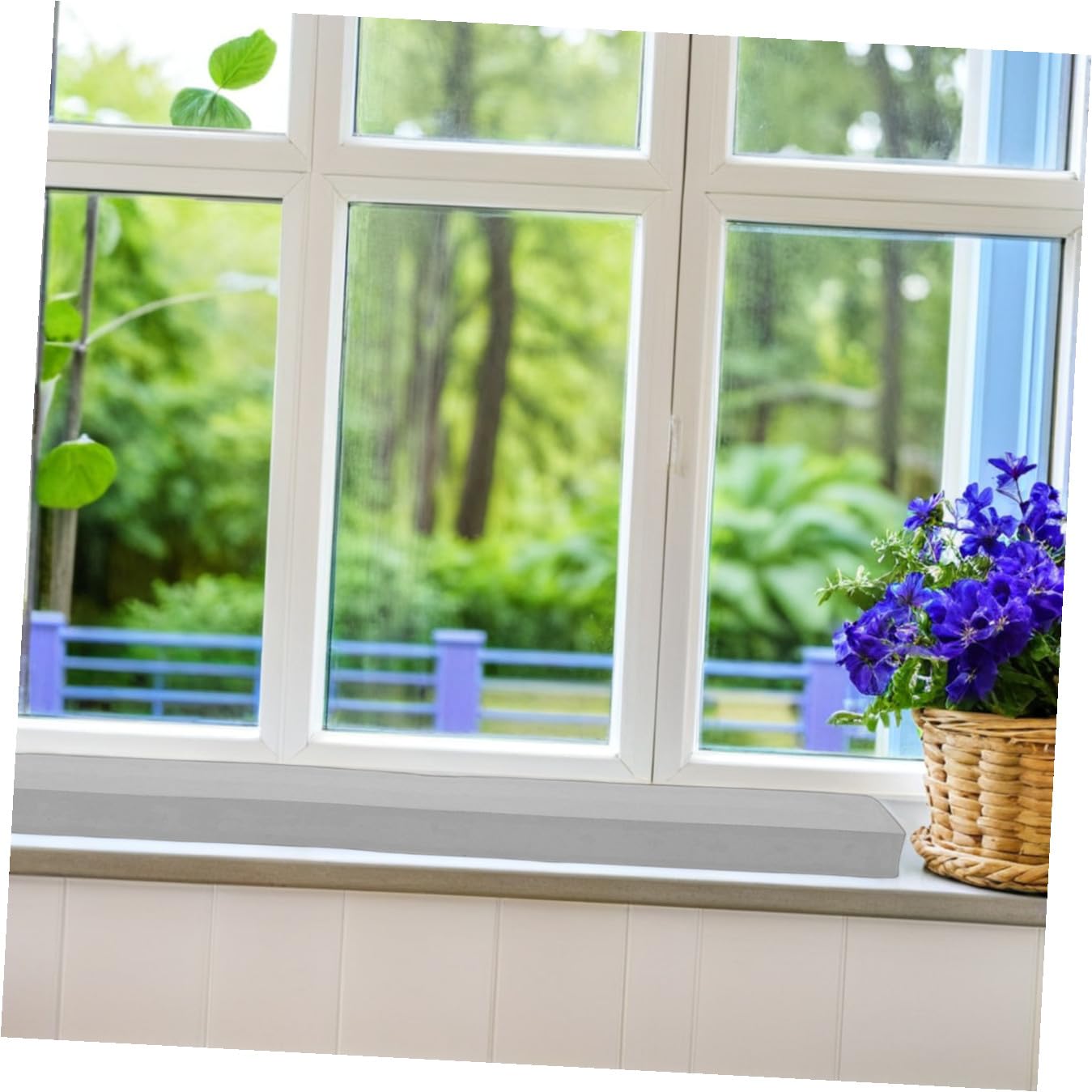 Hed Absente de Agua para Ventana Pva 850x70x30mm Grigio Almohadilla Engrosada Cortable para Alféizar Esponja Barrera de Humedad para Cocina Baño y Dormitorio