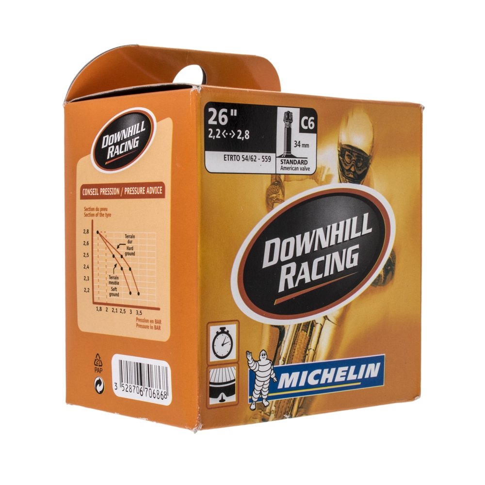 Chambre à air Michelin offroad 2,50-12 / 80/100-12 valve droite