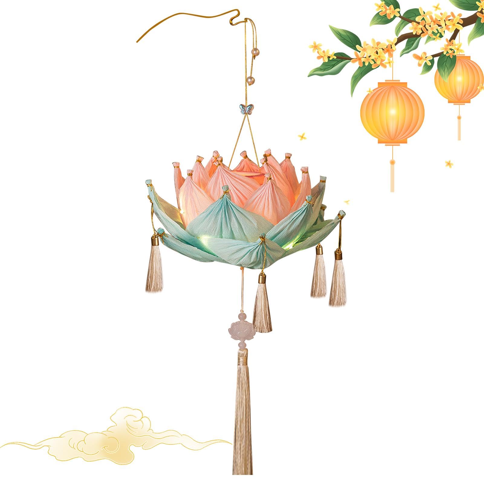 Amazon | 提灯 蓮ランプ 灯籠 蓮の花 ちょうちん 蓮提灯 祭り