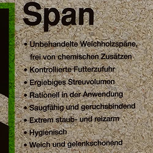 PREMIUMSPAN Profi Hobelspäne Kleintierstreu Weichholz Pferde Einstreu 20kg – Ansicht 5