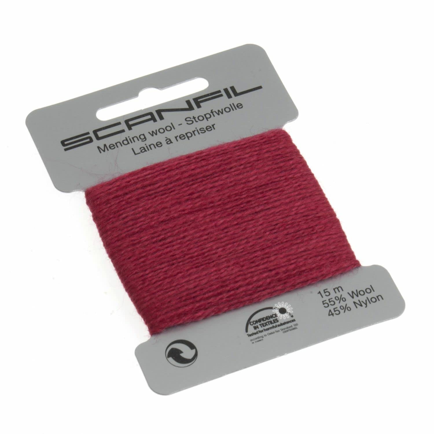Scanfil Darning Yarn, red, 15 m