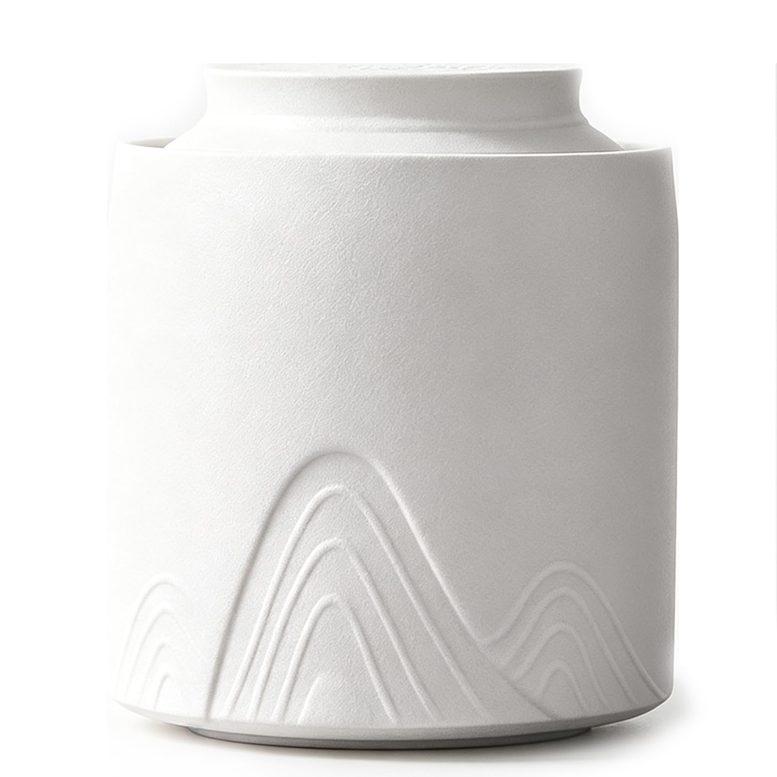 UpGBRF Ceramic Tea Canister Storage Pottery Jar Pantry 800ML Organizer