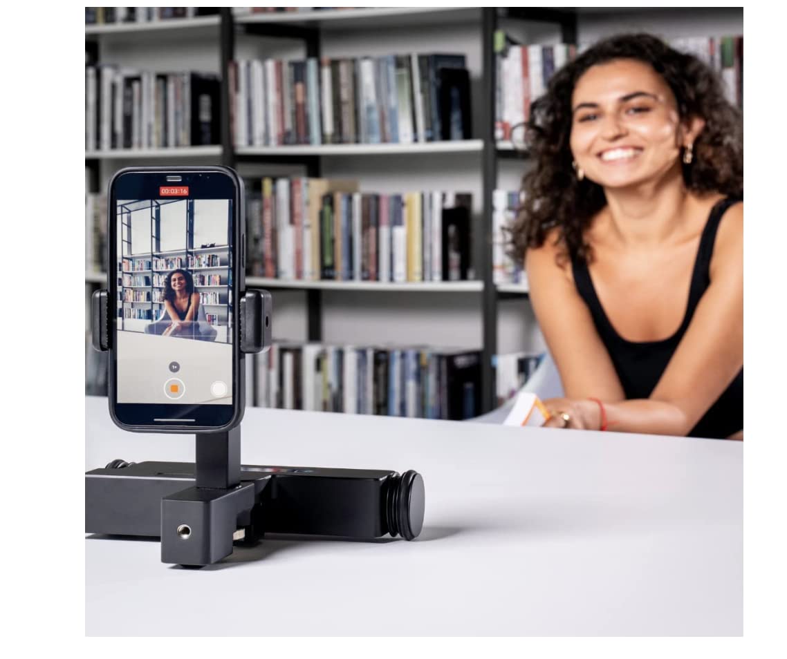 Trexo Wheels Tisch-Kamerawagen Slider für Smartphones und DSLR-Kameras, App-unterstützt Android/iOS, Programmierbar, Ultra-leise Motoren, Für Videoaufnahmen und Zeitraffer