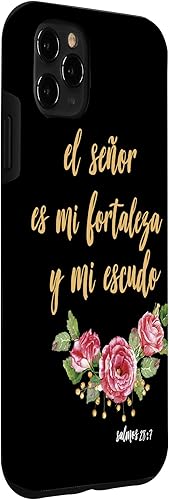 Miniatura 30 de Carcasa para iPhone 11 Salmos El Señor Es Mi Fortaleza Biblia Cristiana