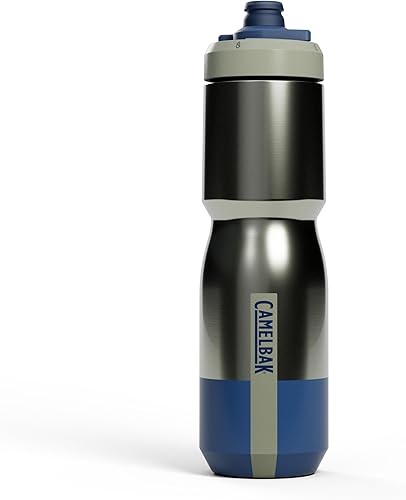 Miniatura 9 de CamelBak Podium Steel - Botella de agua térmica para bicicleta de acero inoxidable, color piedra, 18 oz Piedra,Negro,Rubor,Rubor de mercurio,Niebla