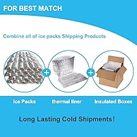 Vista 6 de RAINBOW Paquetes de hielo seco para envío de larga duración, hojas de hielo frío reutilizables para lonchera, paquetes de hielo seco flexibles