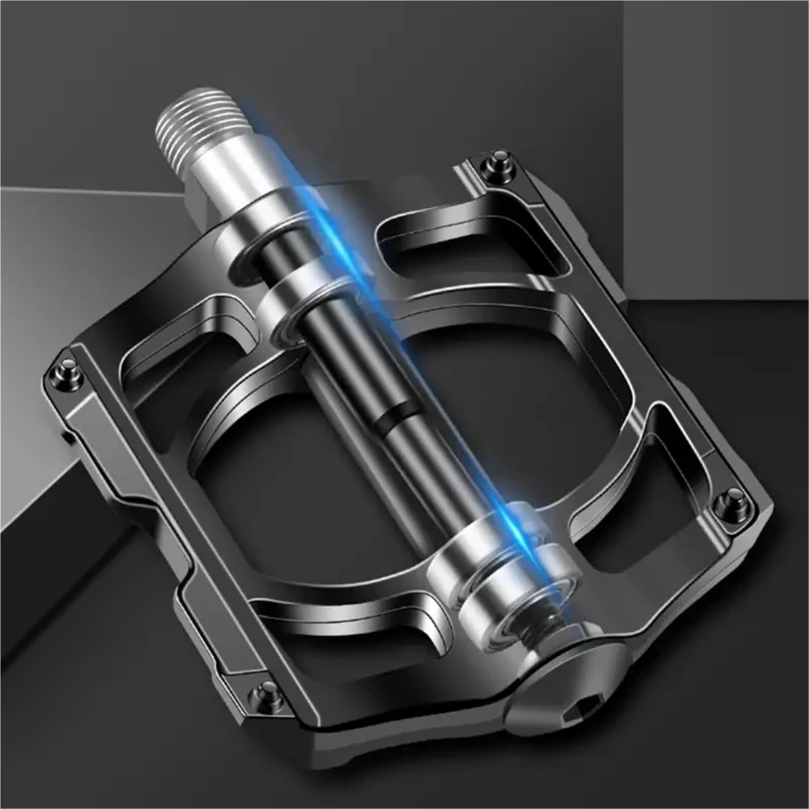 6 Paar rutschfeste Mountainbike-Pedale, Aluminiumlegierung, versiegeltes Kugellager, Reitpedale, Universal-Fahrradzubehör für Straße und MTB