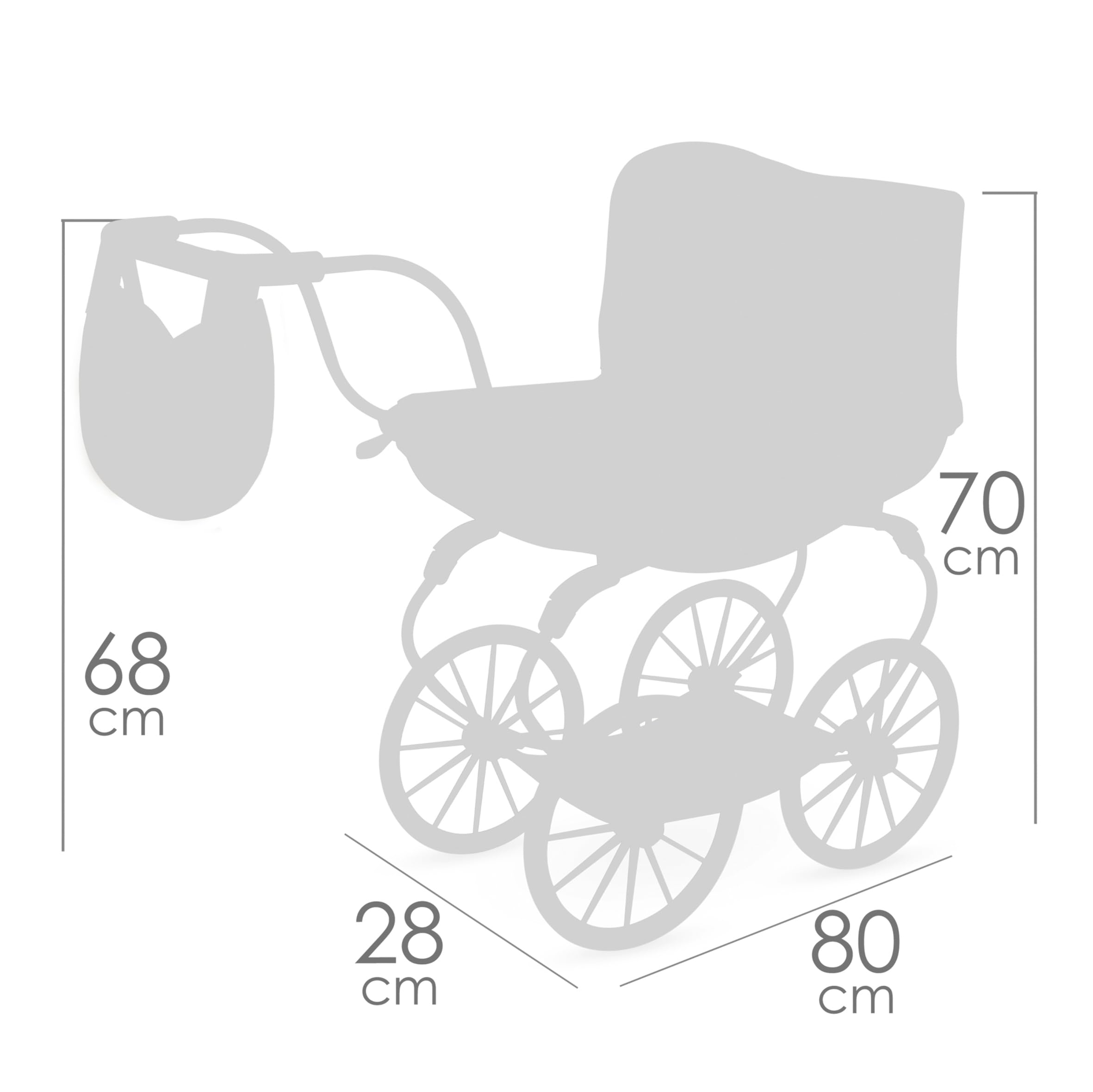 Carro de Muñecas Tulipe Vintage DeCuevas 87074
