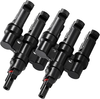 Solar Panel Connectors 1 Pair of Branch Connector Solar 3 to 1 Connector Parallel Connection Between Solar Panels MMMF+FFFM