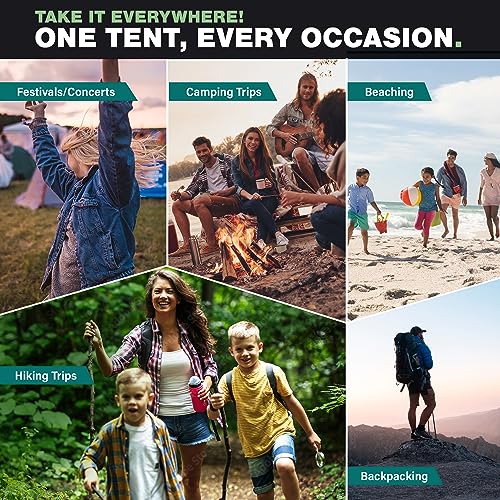 Carpa instantánea pop up para camping 2 personas miniatura 6