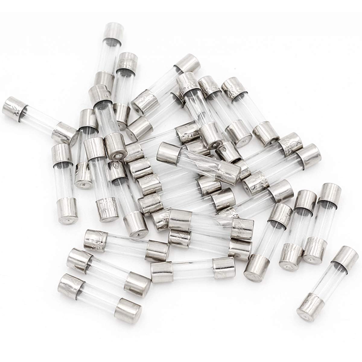 Gebildet 126 pcs 6x30mm Fast-Blow Glass Tube Fuse, Quick Blow Car Glass Tube Fuses Assorted Kit (AMP 1A 2A 3A 5A 6A 10A 15A 20A 25A