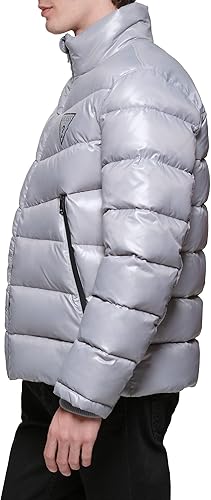 Miniatura 3 de GUESS Acolchado con cremallera de gran tamaño con logotipo de peso medio