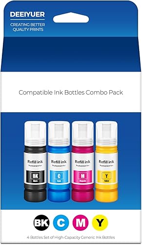 Vista 10 de Compatible con botellas de repuesto de tinta negra EPT522 ET-2800 ET-4800 ET-2803 ET-2720 Compatible con botellas de recarga de tinta EPT522, uso