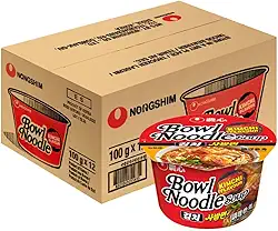 Caixa Lamen Coreano Bowl Noodle Kimchi Picante Legumes Copo 100 gramas - 12 Copos