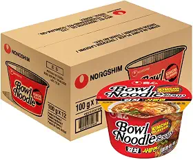 Caixa Lamen Coreano Bowl Noodle Kimchi Picante Legumes Copo 100 gramas - 12 Copos